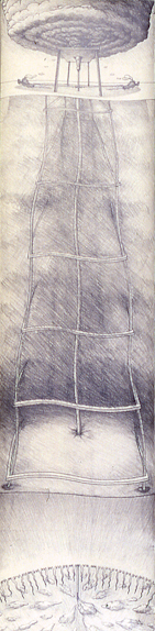 Drawings & Paintings - Enamel On Wood Tornado D Sm