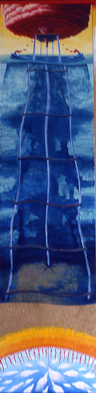 Drawings & Paintings - Enamel On Wood Tornado P